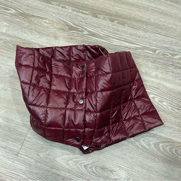 New Amazon Brand Square topstitching quilted scarf pufffer - Picture 3 of 7